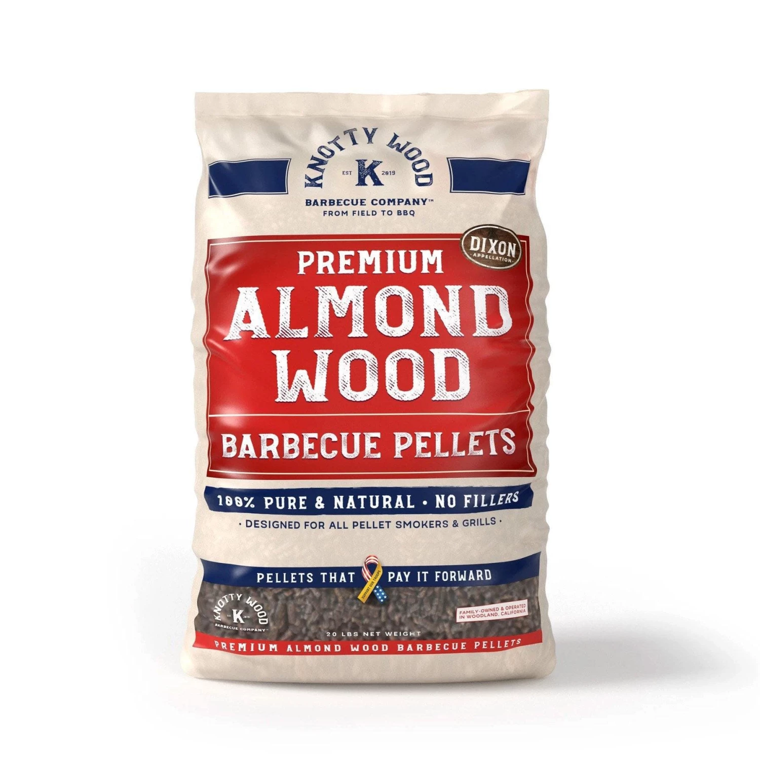 Knotty Wood BBQ Fuels Knotty Wood 100% Pure Almond Wood Pellets 3 Knotty Wood BBQ Fuels Knotty Wood 100% Pure Almond Wood Pellets