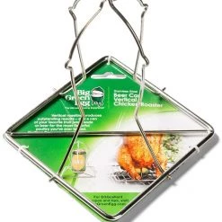 Big Green Egg Folding Beer Can Vertical Chicken Roaster Cookware