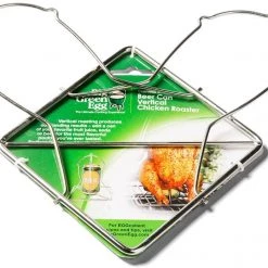 Big Green Egg Folding Beer Can Vertical Chicken Roaster Cookware 8 Big Green Egg Folding Beer Can Vertical Chicken Roaster Cookware