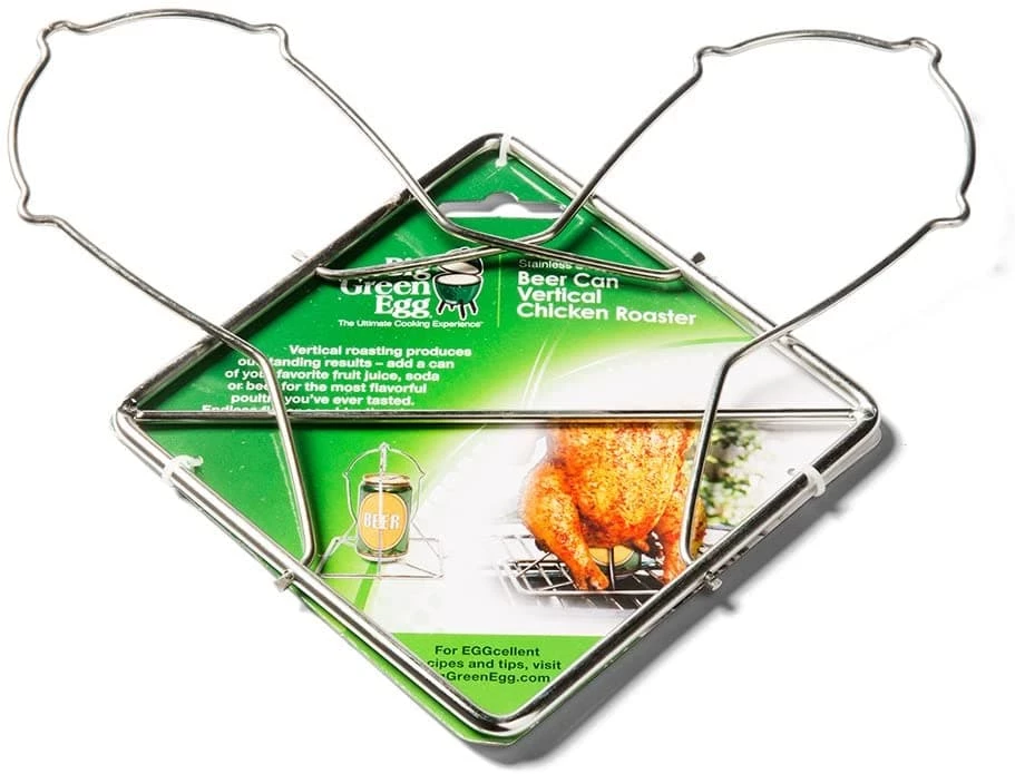 Big Green Egg Folding Beer Can Vertical Chicken Roaster Cookware 5 Big Green Egg Folding Beer Can Vertical Chicken Roaster Cookware