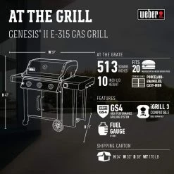 Weber Genesis II E-315 Gas Grill 24 Weber Genesis II E-315 Gas Grill