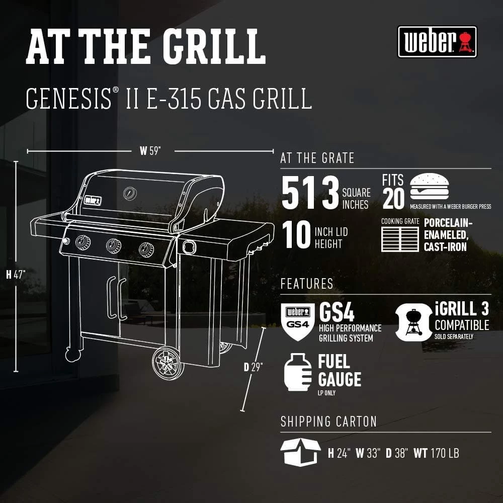 Weber Genesis II E-315 Gas Grill 13 Weber Genesis II E-315 Gas Grill