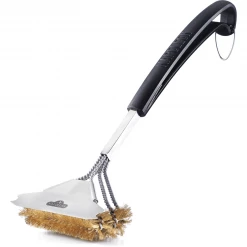 Napoleon BBQ Napoleon Triple-Row Grill Brush With Brass Bristles Cleaning