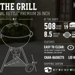 Weber Original Kettle Premium Charcoal Grill 26