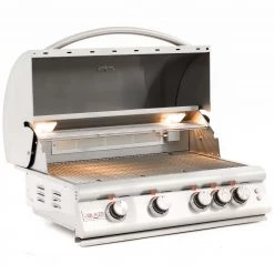 Blaze Premium LTE Marine Grade 32" 4-Burner Built-In Gas Grill With Rear Infrared Burner & Grill Lights