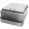 Pacific Coast Manufacturing (PCM) Ice Storage PCM 260 Series 18" Slide-In Ice Bin Cooler W/ Speed Rail & Condiment Holder