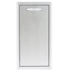 Blaze 13" Narrow Roll-Out Stainless Steel Trash Bin Outdoor Kitchen