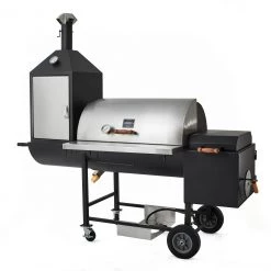 Pitts And Spitts Ultimate Smoker Pit W/ Upright Smoker Offset