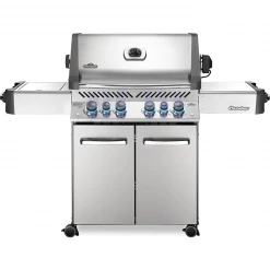 Napoleon BBQ Napoleon Prestige 500 Gas Grill With Infrared Rear Burner And Infrared Side Burner And Rotisserie Kit - Stainless Steel Grills I Smokers