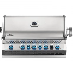 Napoleon BBQ Grills I Smokers Napoleon Prestige PRO 665 Built-in Gas Grill With Infrared Rear Burner And Rotisserie Kit