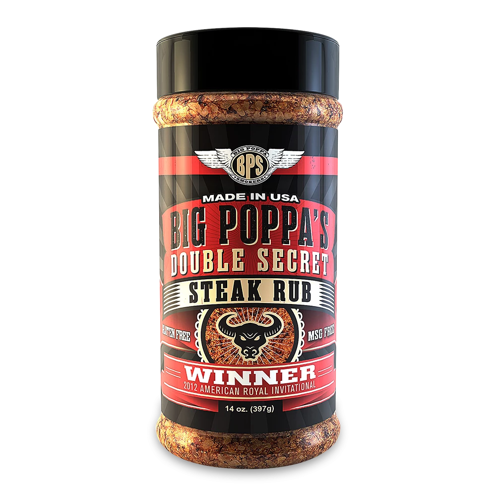 Big Poppa Smoker's BBQ Rubs Sauces I Rubs Big Poppa Smokers Double Secret Steak Rub 3 Big Poppa Smoker's BBQ Rubs Sauces I Rubs Big Poppa Smokers Double Secret Steak Rub