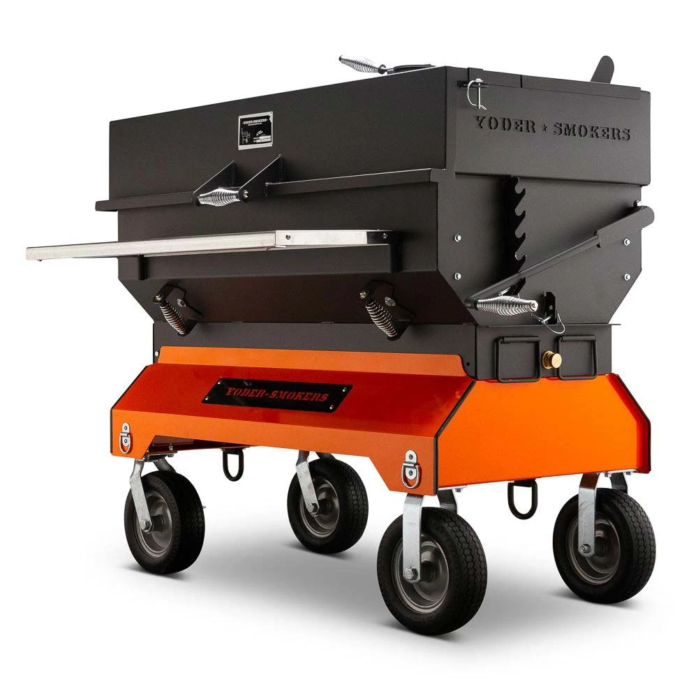 Charcoal Yoder Smokers 24x48 Competition Cart Flat Top 6 Charcoal Yoder Smokers 24x48 Competition Cart Flat Top