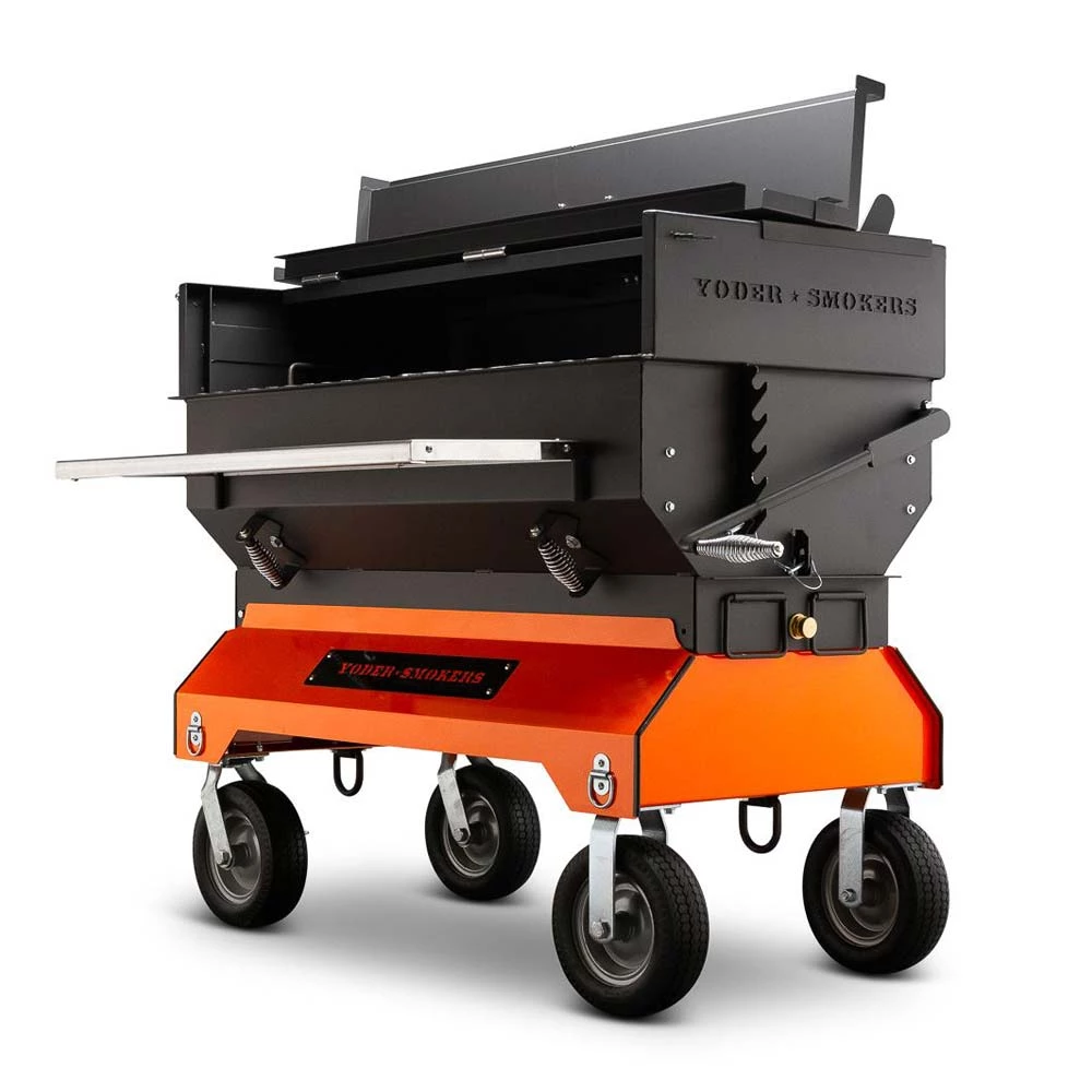 Charcoal Yoder Smokers 24x48 Competition Cart Flat Top 7 Charcoal Yoder Smokers 24x48 Competition Cart Flat Top