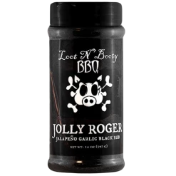 Loot N Booty Sauces I Rubs Loot N' Booty BBQ Jolly Roger Jalapeno Garlic Black Rub