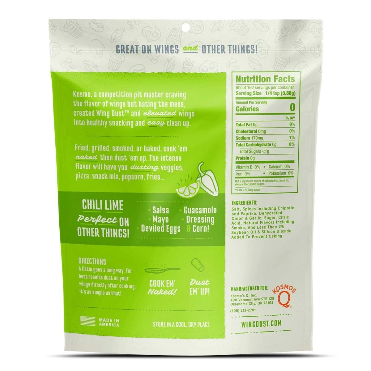 Kosmo's Q Kosmos Q Chili Lime Wing Dust Sauces I Rubs 4 Kosmo's Q Kosmos Q Chili Lime Wing Dust Sauces I Rubs