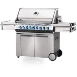 Napoleon BBQ Napoleon Prestige PRO 665 Gas Grill With Infrared Rear Burner And Infrared Side Burner And Rotisserie Kit