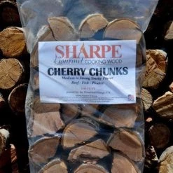 The Woodshed Fuels Cherry Chunks - Sharpe Gourmet Cooking Wood Bag (.45 Cu Ft)