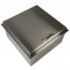 Pacific Coast Manufacturing (PCM) PCM 260 Series 25" Drop-In Ice Bin Cooler With Condiment Holder Ice Storage