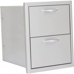 Blaze 16" Stainless Steel Double Access Drawer