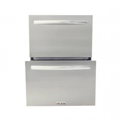 Outdoor Kitchen Blaze 23.5" 5.1 Cu. Ft. Outdoor Rated Stainless Steel Double Drawer Refrigerator