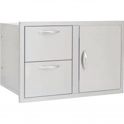 Blaze 32" Access Door & Stainless Steel Double Drawer Combo Door I Drawer Combos