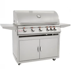 Blaze Premium LTE 40" 5-Burner Freestanding Gas Grill With Rear Infrared Burner & Grill Lights