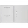 Blaze 32" Access Door & Stainless Steel Double Drawer Combo Door I Drawer Combos