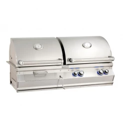 FireMagic Fire Magic Aurora A830I 46" Built-In Natural Gas & Charcoal Combo Grill With One Infrared Burner And Analog Thermometer