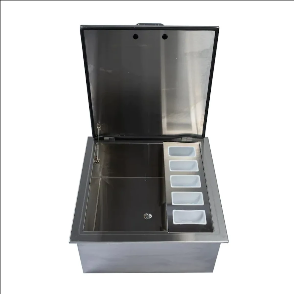 Pacific Coast Manufacturing (PCM) PCM 260 Series 25" Drop-In Ice Bin Cooler With Condiment Holder Ice Storage 6 Pacific Coast Manufacturing (PCM) PCM 260 Series 25" Drop-In Ice Bin Cooler With Condiment Holder Ice Storage