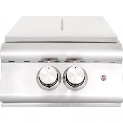 Blaze Premium LTE Built-In Propane High Performance Power Burner W/ Wok Ring & Stainless Steel Lid