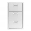 Pacific Coast Manufacturing (PCM) PCM 260 Series 16" Stainless Steel Triple Access Drawer Access Doors