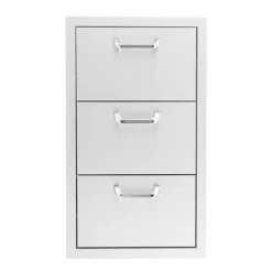 Pacific Coast Manufacturing (PCM) PCM 260 Series 16" Stainless Steel Triple Access Drawer Access Doors