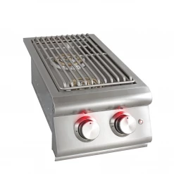 Outdoor Kitchen Blaze Premium LTE Built-In Stainless Steel Double Side Burner With Lid